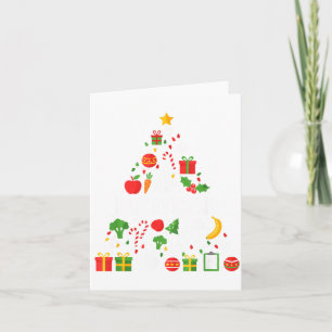 Funny Dietitian Christmas Tree Lights Womens Mens Card