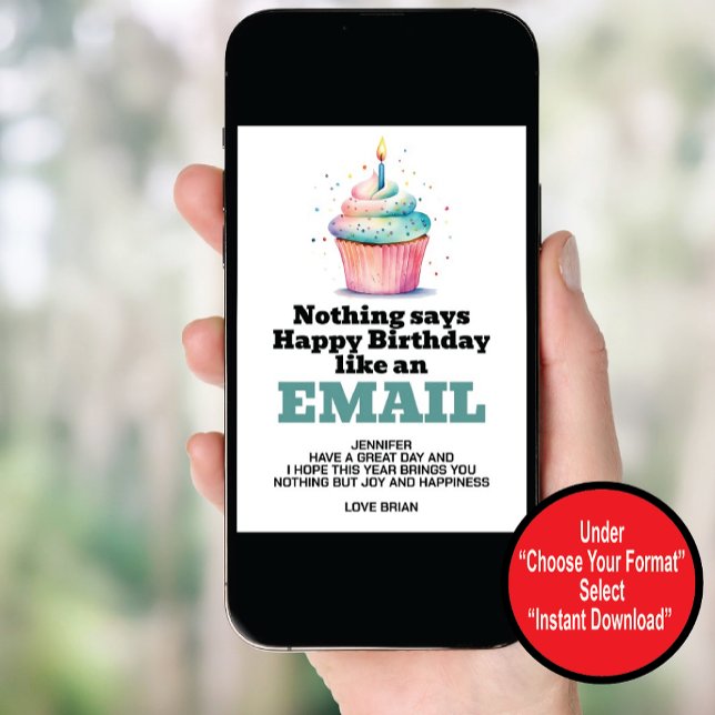 Funny Digital Download Birthday Invitation (Creator Uploaded)