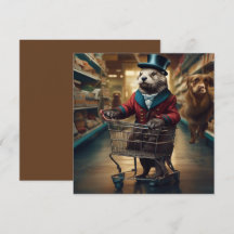 Funny digital otter at supermarket with Ghosts GC