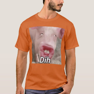Funny dih brainrot gen z Humor Pork Meme dihh Meme T-Shirt