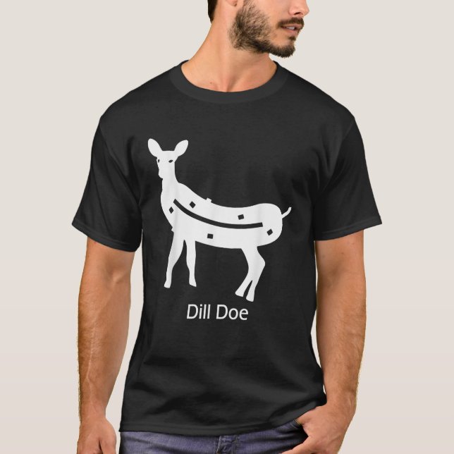 Funny dill doe reindeer pickles naughty Dill Doe D T-Shirt (Front)