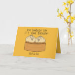 Funny Dim Sum Foodie Birthday Food Pun Card