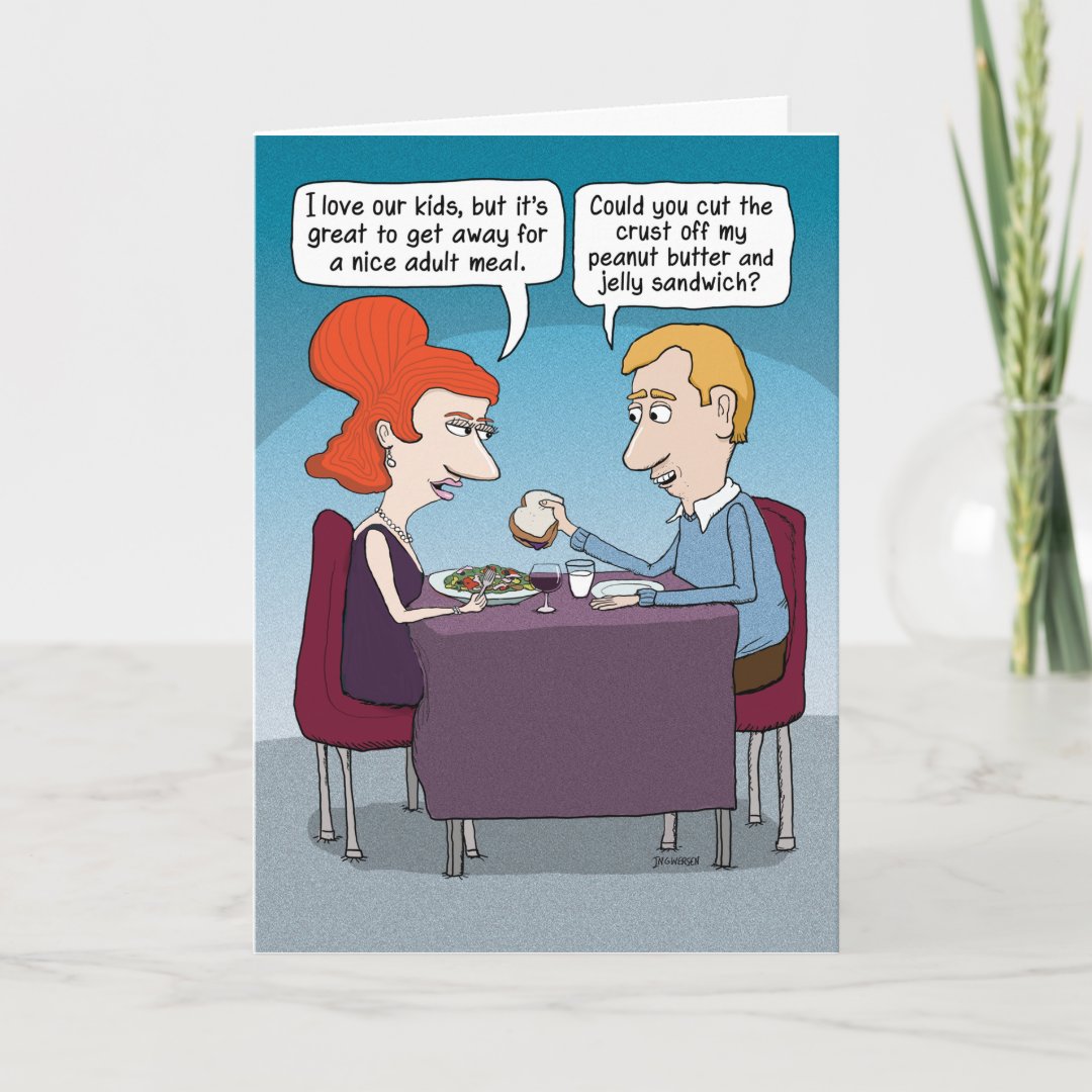 Funny Dining Out with Husband Mother's Day Card | Zazzle