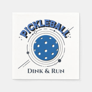 Funny Dink & Run Pickleball Napkins