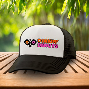 Funny Dinkin Donuts Dinking Pickleball Paddle Trucker Hat