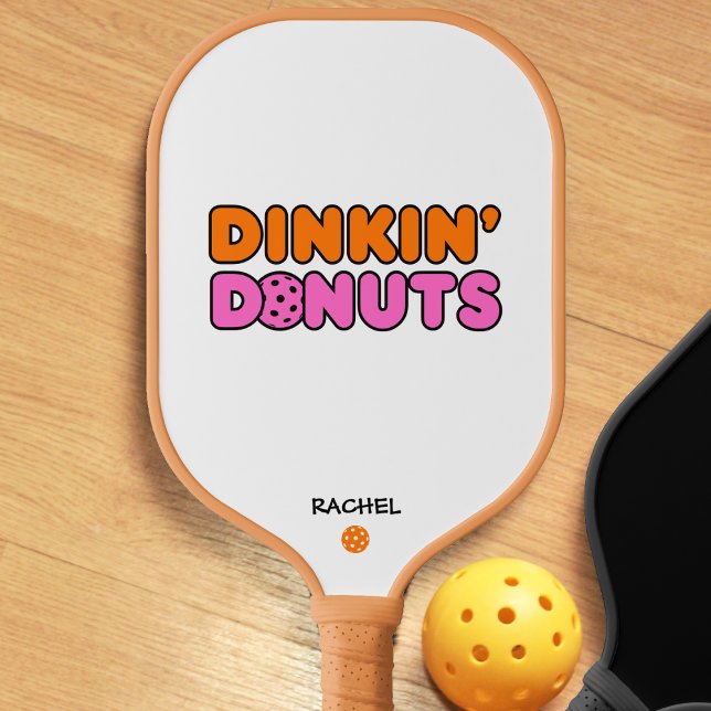 Funny Dinkin Donuts  Pickleball Paddle (Funny Dinkin Donuts Pickleball Paddle)