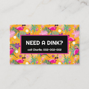 Funny Dinking coach Pickleball  Business Card