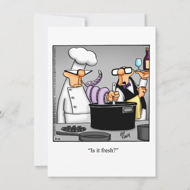 Funny Dinner Invitations "Spectickles" Humor (Front)