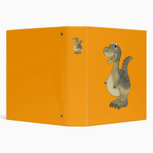 Funny dinosaur 3 ring binder