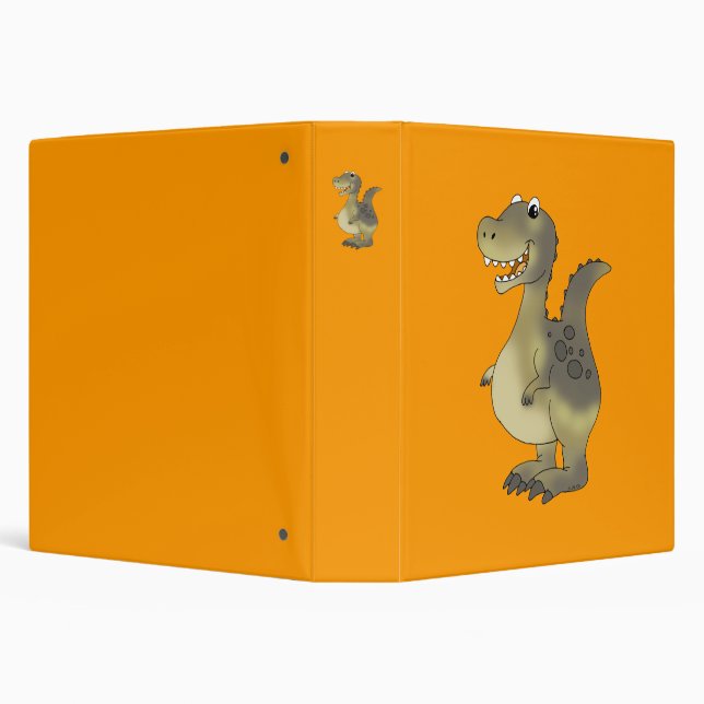 Funny dinosaur 3 ring binder (Background)