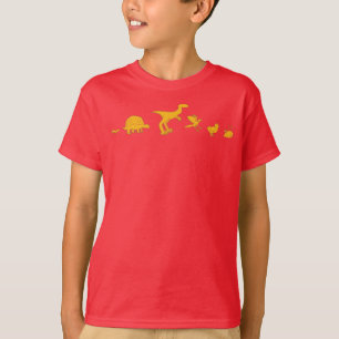Funny Dinosaur and Chicken Evolution T-Shirt