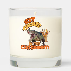 Funny Dinosaur Art Teacher Creative Classroom Scented Candle