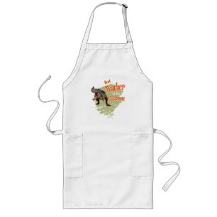 Funny Dinosaur Best Teacher in the Classroom Long Apron