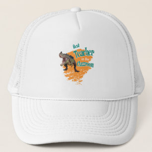 Funny Dinosaur Best Teacher in the Classroom Trucker Hat