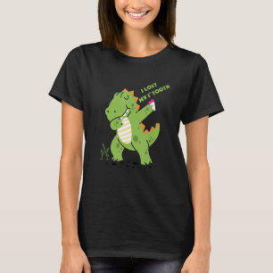 Funny Dinosaur Dabbing I Lost My First Tooth Kids T-Shirt