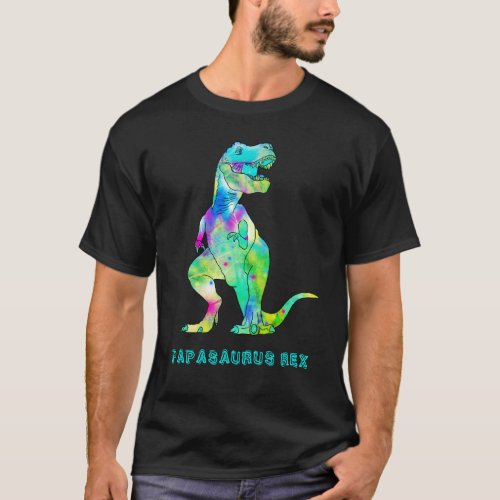 Funny Dinosaur Dad Papasaurus Quote T_Shirt