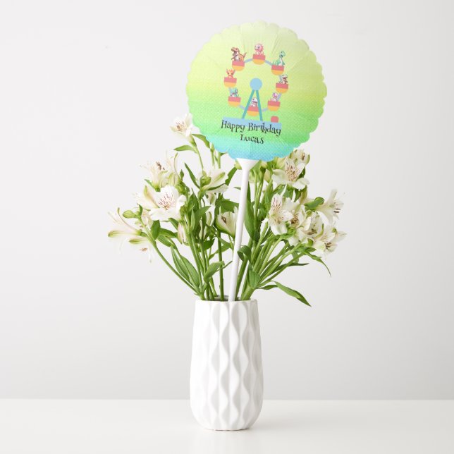 Funny dinosaur Ferris wheel Birthday party DIY Nam Balloon (Vase)