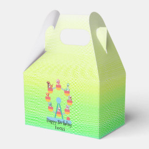 Funny dinosaur Ferris wheel Birthday party DIY Nam Favor Boxes