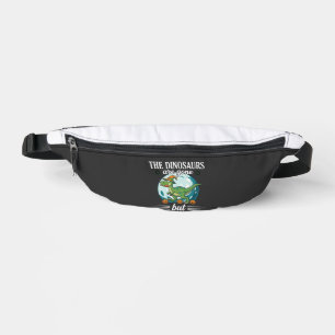 Funny Dinosaur Halloween Witch Graphic Fanny Pack