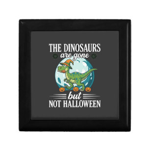 Funny Dinosaur Halloween Witch Graphic Gift Box