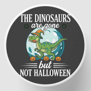 Funny Dinosaur Halloween Witch Graphic Mini Candle Favors