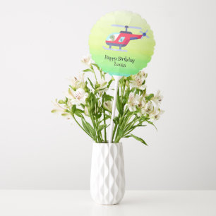 Funny dinosaur Helicopter Birthday party DIY Name Balloon