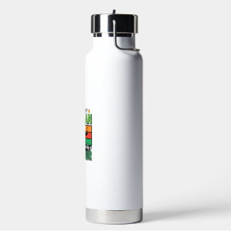 Funny Dinosaur Human Costume Halloween Water Bottle