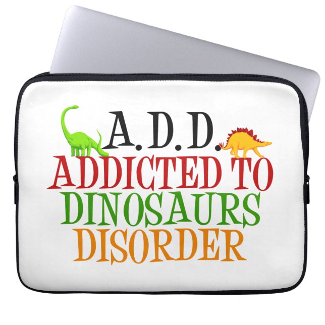 Funny Dinosaur Laptop Sleeve (Front)
