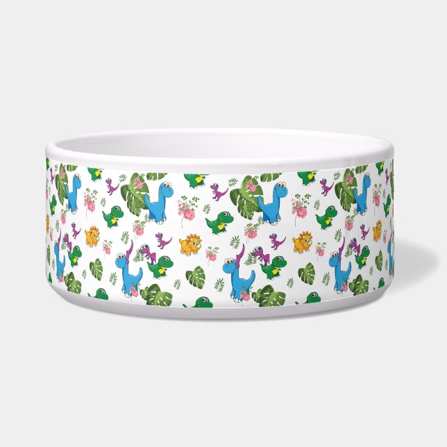 Funny Dinosaur, leaves Bowl (Front)