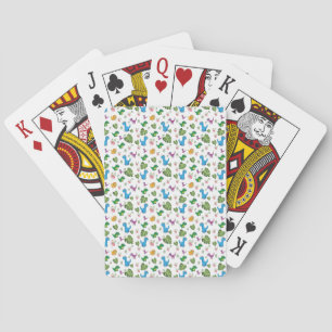 Funny Dinosaur, leaves Poker Cards