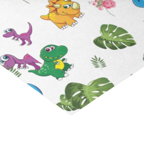 Funny Dinosaur leaves Tissue Paper