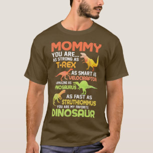 Funny Dinosaur Mom Distressed Style Mothers Day Gi T-Shirt