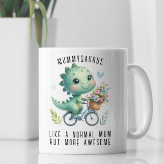 Funny Dinosaur Mothers Day Gift For Animal Lovers  Coffee Mug
