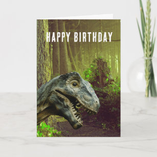 Funny Dinosaur Old Age Birthday Card