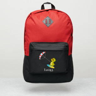 Funny dinosaur Paraglider Board School party kids Port Authority® Backpack