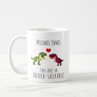 Funny Dinosaur Pun Valentines Day Mug For Him
