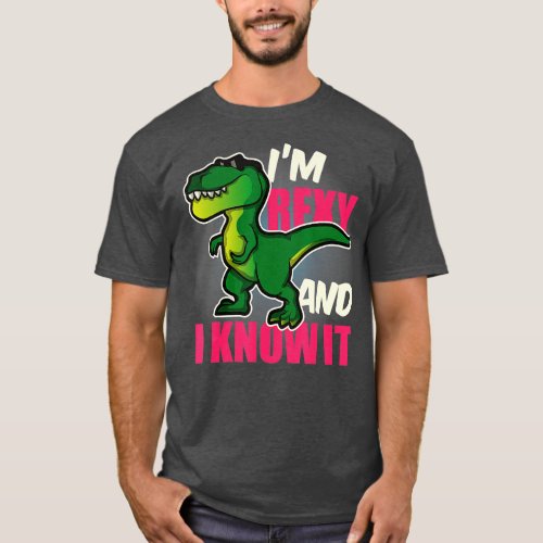 Funny Dinosaur  Rex  For Children Youth And Adults T_Shirt