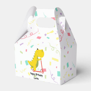 Funny dinosaur Scooter Toy Birthday boy Party Favor Boxes