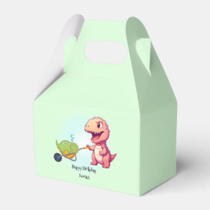 Funny dinosaur straw cart Birthday boys party  Favor Boxes