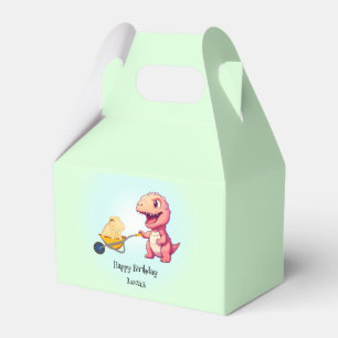 Funny dinosaur straw cart Birthday boys party Favor Boxes