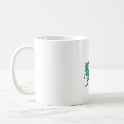 funny dinosaur t rex _christmas dinosaur tree rex  coffee mug