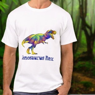 Funny Dinosaur T-Rex Custom Name T-Shirt