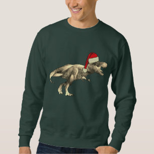 Funny Dinosaur T-Rex Santa Christmas Sweatshirt