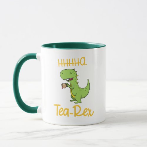 Funny Dinosaur Tea Rex Tyrannosaurus Birthday Mug