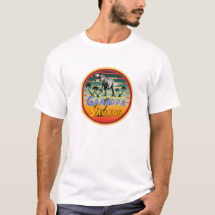 Funny Dinosaur Tee for Cool Grandpas-Grandpasaurus