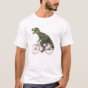 Funny Dinosaur TRex Bicycle  T-Shirt