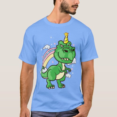 Funny Dinosaur Unicorn Unisaur Mythical Animal T_Shirt