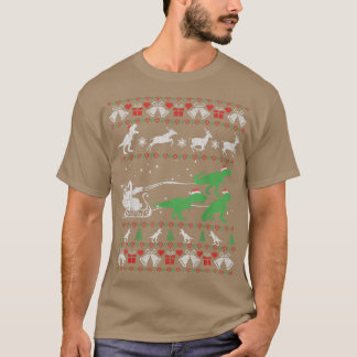Funny Dinosaurs And Santa Ugly Christmas Sweater