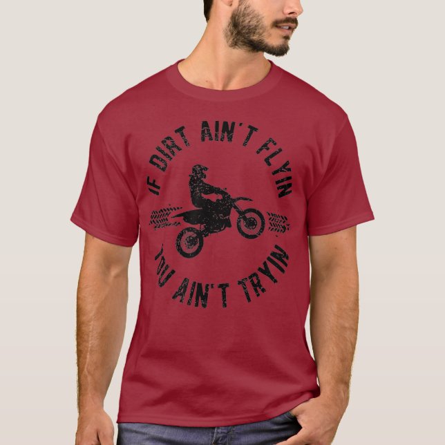 Funny Dirt Bike Accessories MX Apparel Tire T-Shirt (Front)