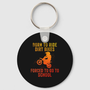 Funny Dirt Bike Art For Boys Girls Motocross Dirt Keychain